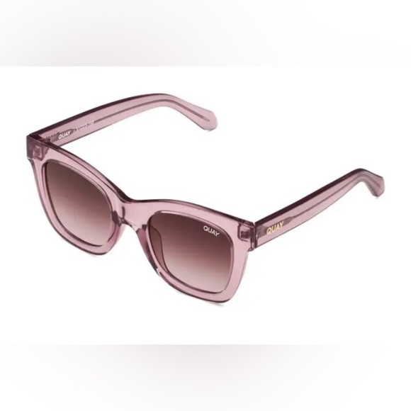 Quay after hours BERRY/ BROWN‎ PINK sunglasses new with canvas pouch - Picture 11 of 12